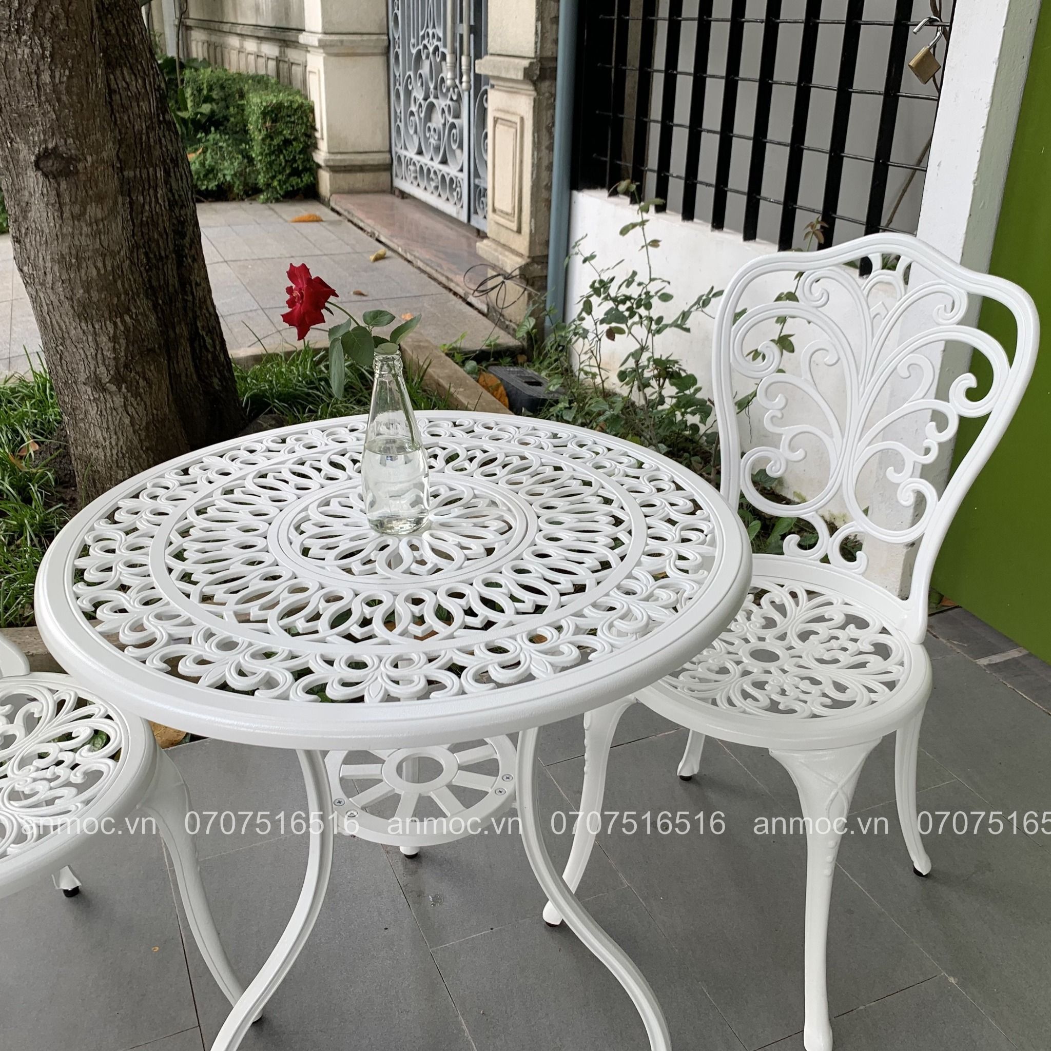 Bàn Tròn Nhôm Đúc Ngoài Trời BN-14