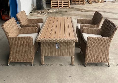 BÀN ĐAN MÂY NGOÀI TRỜI 150X66X75 