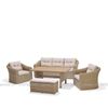 Sofa Ba Đan Mây Ngoài Trời