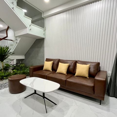 sofa da bò ý hiện đại