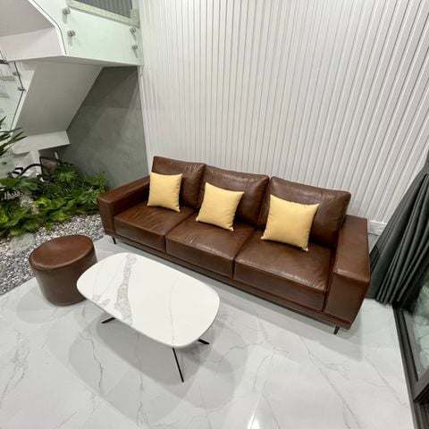 sofa da bò ý hiện đại 