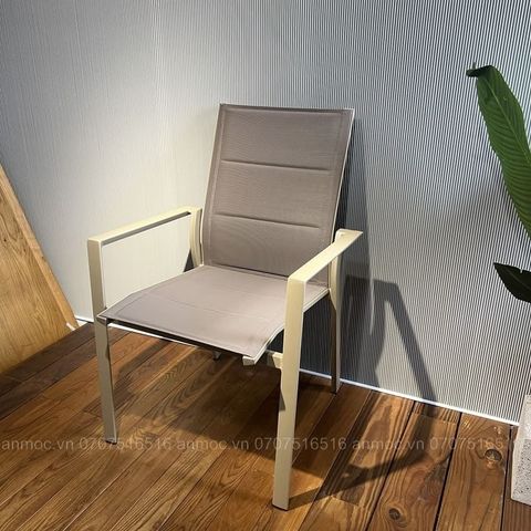  Ghế Khung Nhôm vải nệm Lưới teslin 
