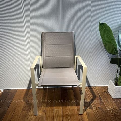  Ghế Khung Nhôm vải nệm Lưới teslin 