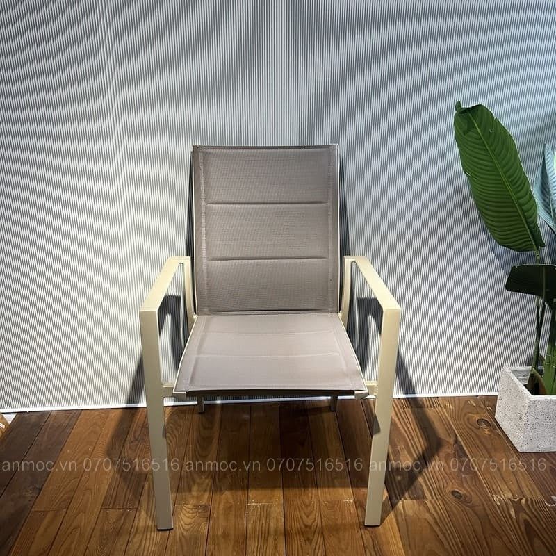 Ghế Khung Nhôm vải nệm Lưới teslin