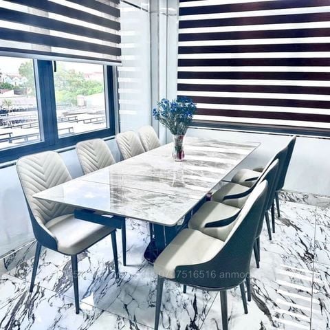  Bàn Ăn Mặt Đá Rút Gọn 2m3 