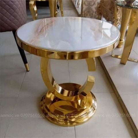  Bàn Sofa Dấu Hỏi Mạ Vàng 