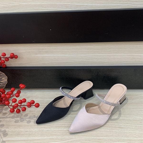 Giày mules nơ xoàn 5P PN22001