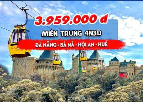  TOUR MIỀN TRUNG: ĐÀ NẴNG – BÀ NÀ – HỘI AN – HUẾ (4N3Đ) 