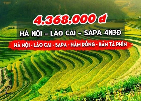  TOUR MIỀN BẮC: HÀ NỘI – LÀO CAI – SAPA (4N3Đ) 