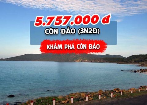  TOUR CÔN ĐẢO: KHÁM PHÁ CÔN ĐẢO (3N2Đ) 