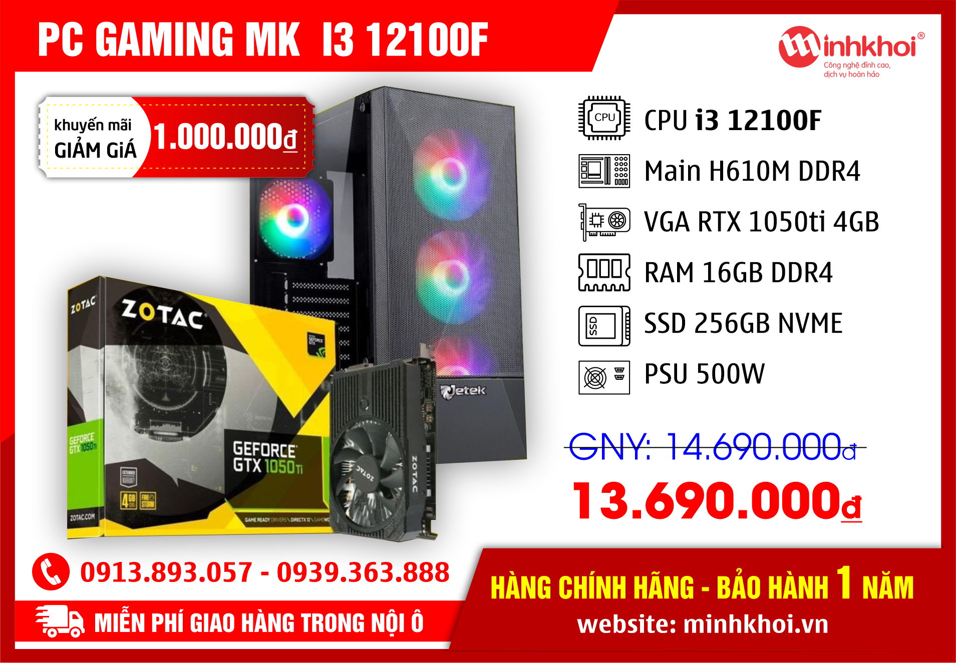 PC GAMING MK  I3 12100F