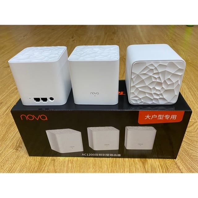 Wifi Mesh Tenda Nova MW3 Pack 3 Ghép Nối Không Dây Cho Vùng Phổ Sóng Đến 300m2