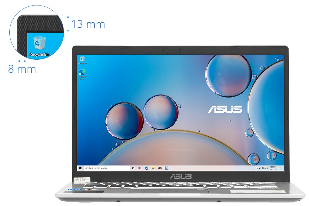 Asus VivoBook X415EA-EB637T/i5-1135G7/8GB/SSD 512GB/14″FHD/Silver