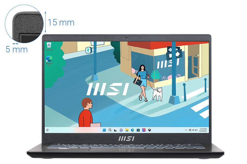 Laptop MSI Modern 14 C13M-607VN (i7-1355U/RAM 16GB/512GB SSD/ Windows 11)