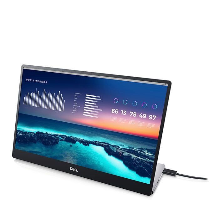 Dell C1422H 14" Full HD LCD Monitor - 16:9 - Silver