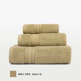  Bộ 3 Khăn Mollis Cotton Lapyarn Gồm 1 Khăn Tắm BM8V và 1 Khăn Mặt FM8V và Một Khăn Tay HM8V Cao Cấp Mềm Mịn PC36 