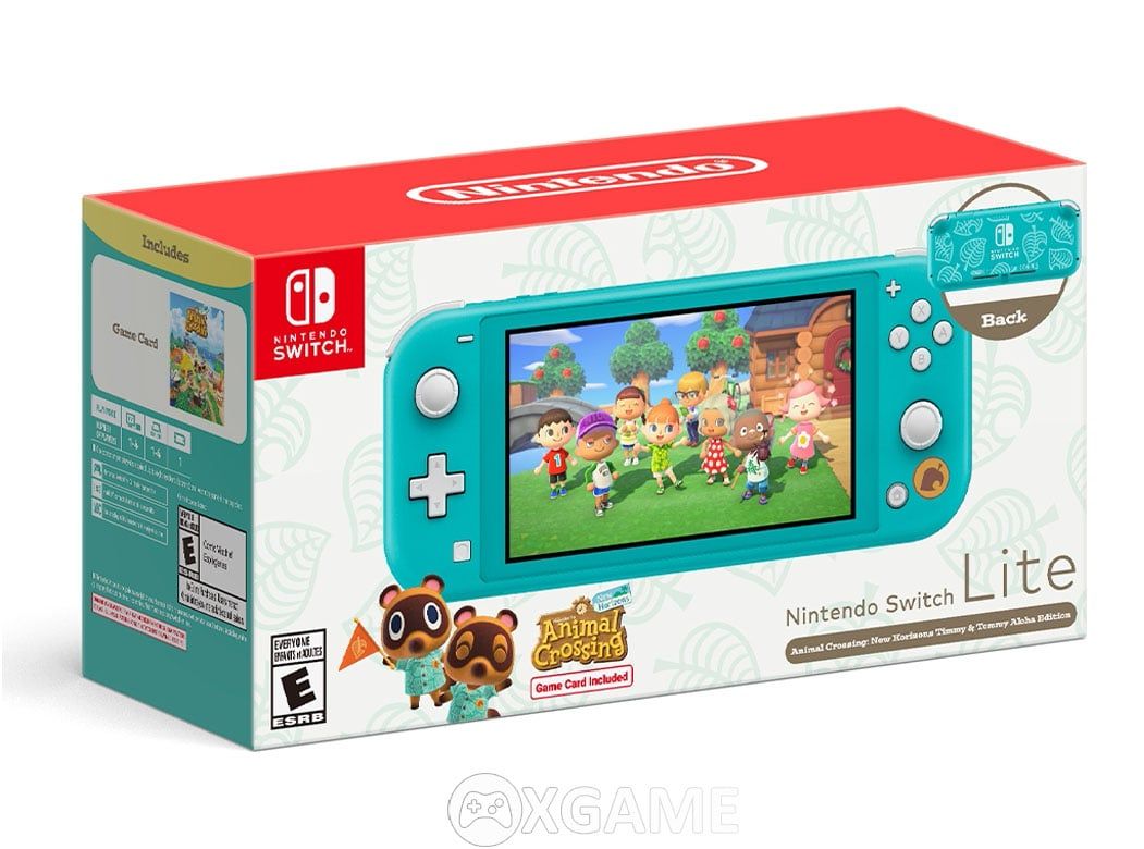 Máy Switch Lite Animal Crossing: New Horizons Bundle - Timmy & Tommy Aloha Edition