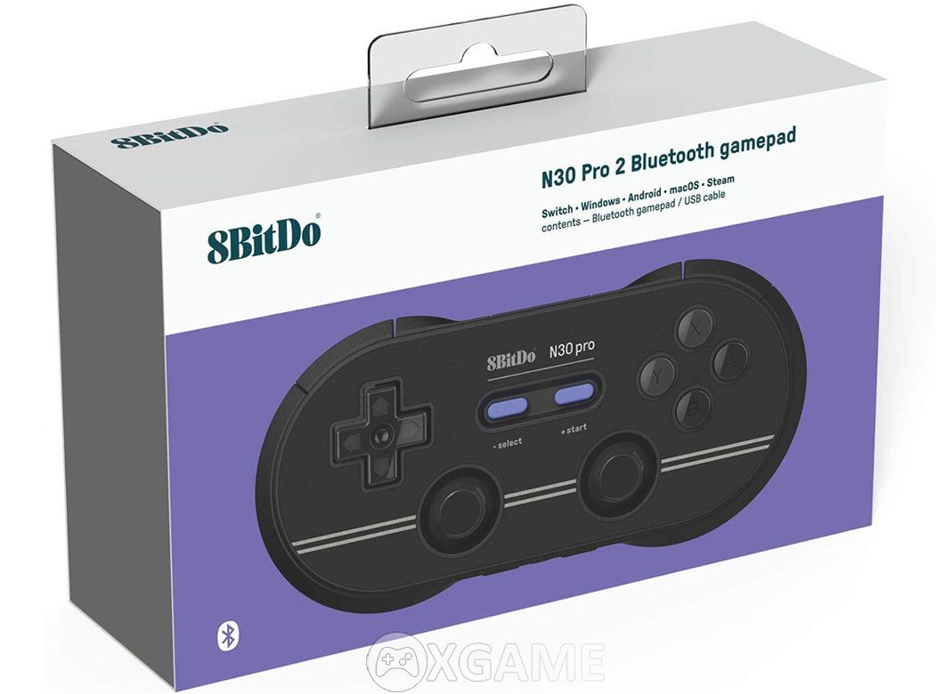 Tay cầm Super Nintendo N30 Pro 2-8bitdo-Đen