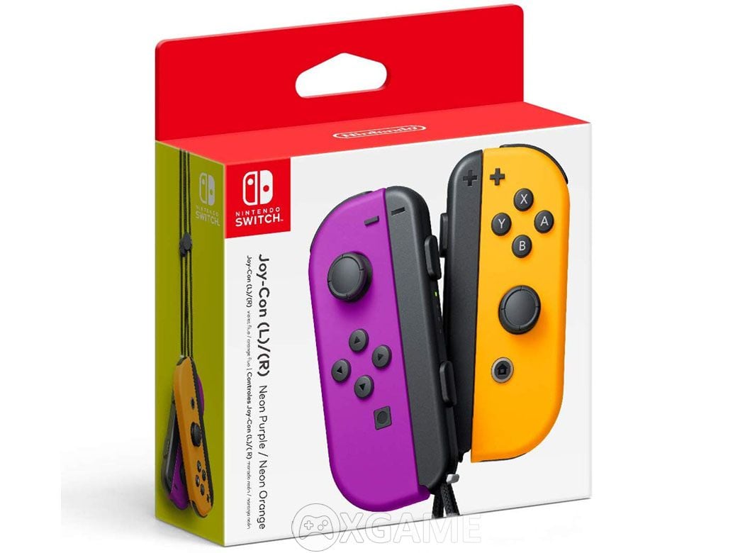 Bộ Joy-Con Controllers - Neon Purple/Neon Orange