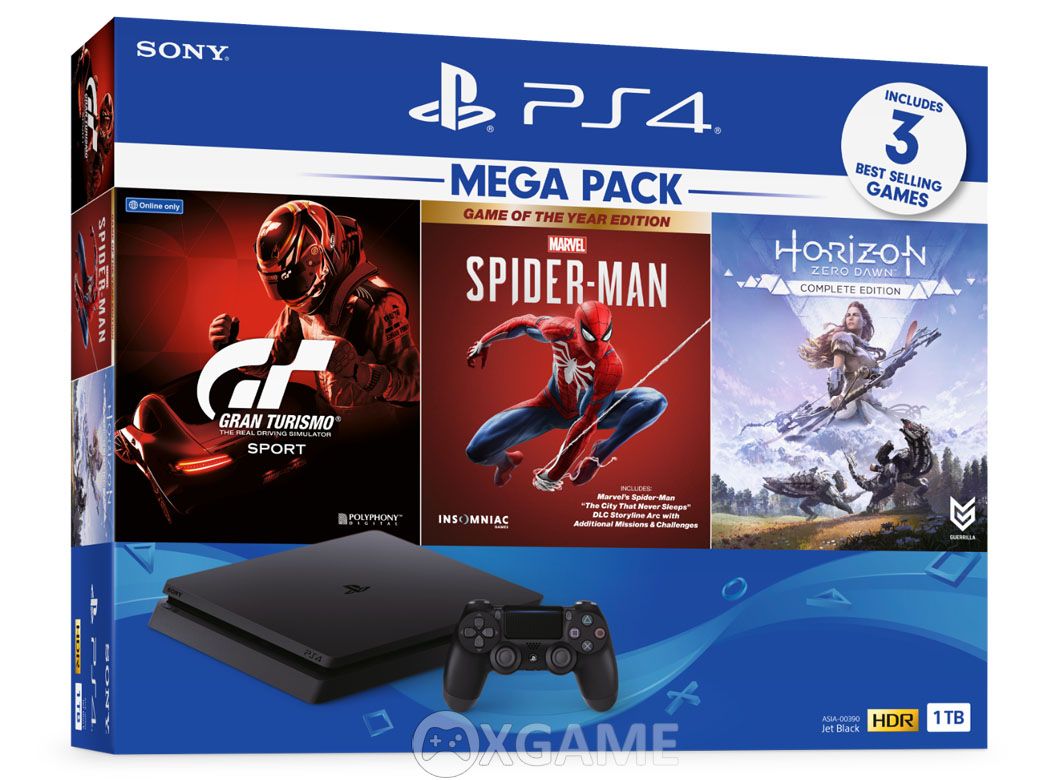 Bộ Máy PS4 Slim 1TB MEGA PACK 3