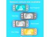 Case Meca trong suốt và kính cường lực cho máy Switch Lite