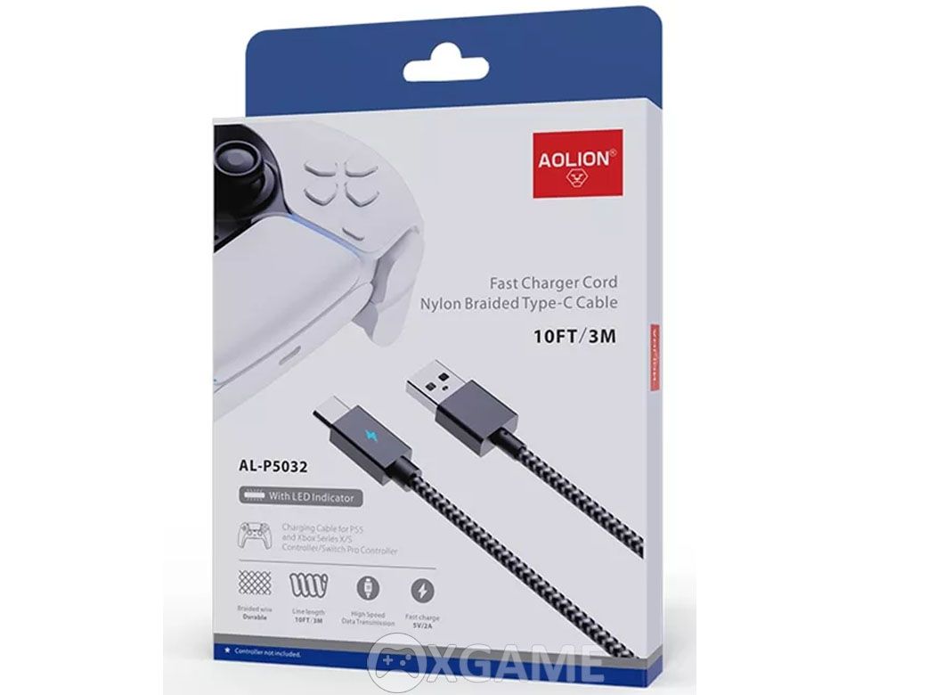 Dây Cable Type-C 3m sạc tay PS5-Switch-Xbox Series X-S