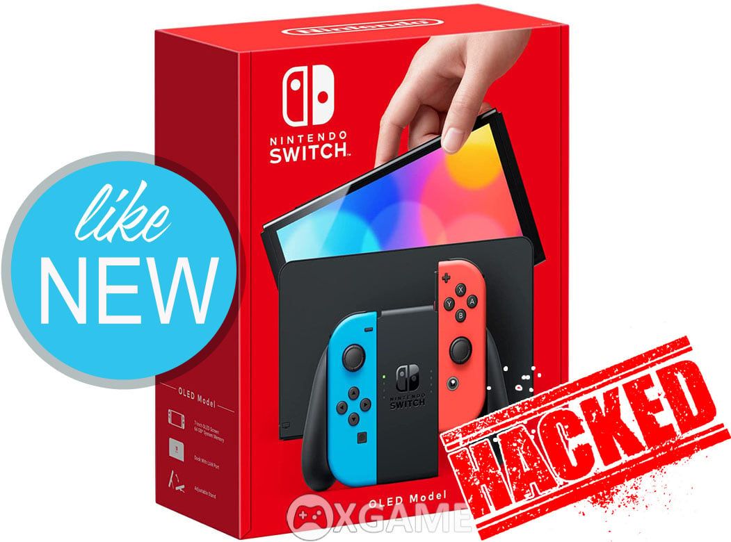 Máy Switch OLED-Neon-LikeNew-Hacked fullBOX