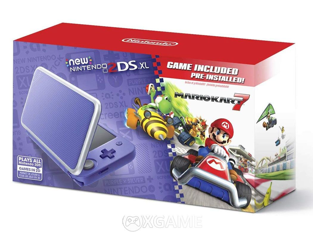 Máy NEW 2DS XL-Purple Silver-Hacked-64GB