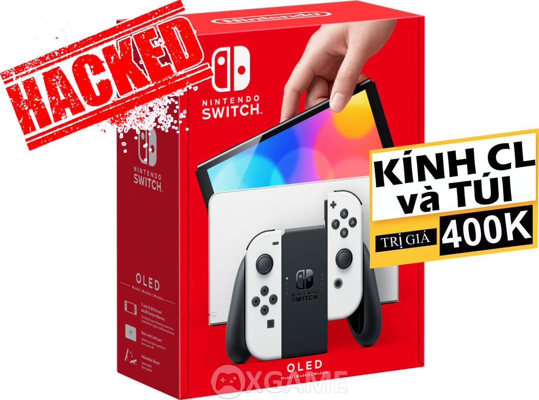 Máy Nintendo Switch OLED-White-fullGame