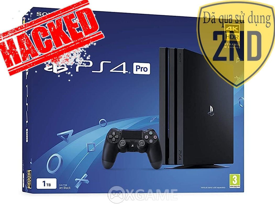 Máy PS4 Pro 1TB-7117B-2ND-Hacked-fullBOX