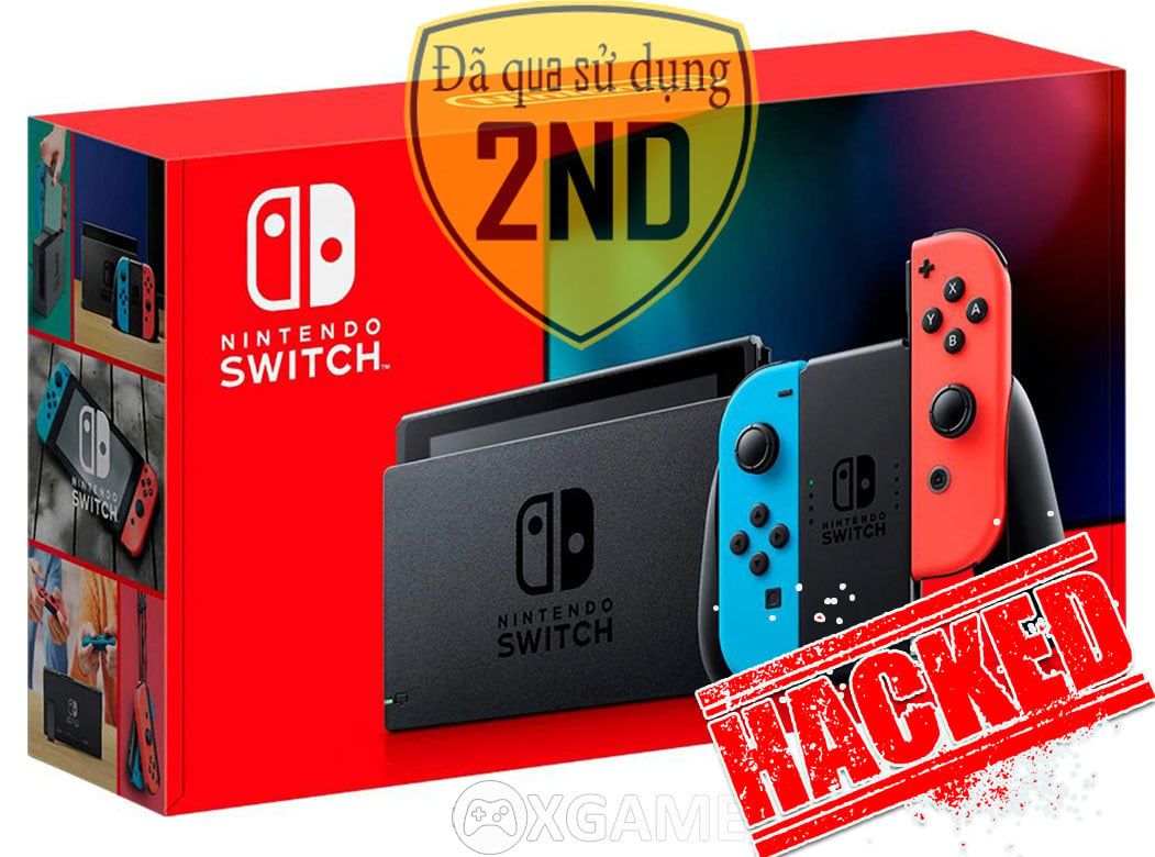 Máy Switch Neon Red Blue-V2-2ND-Hacked 128GB