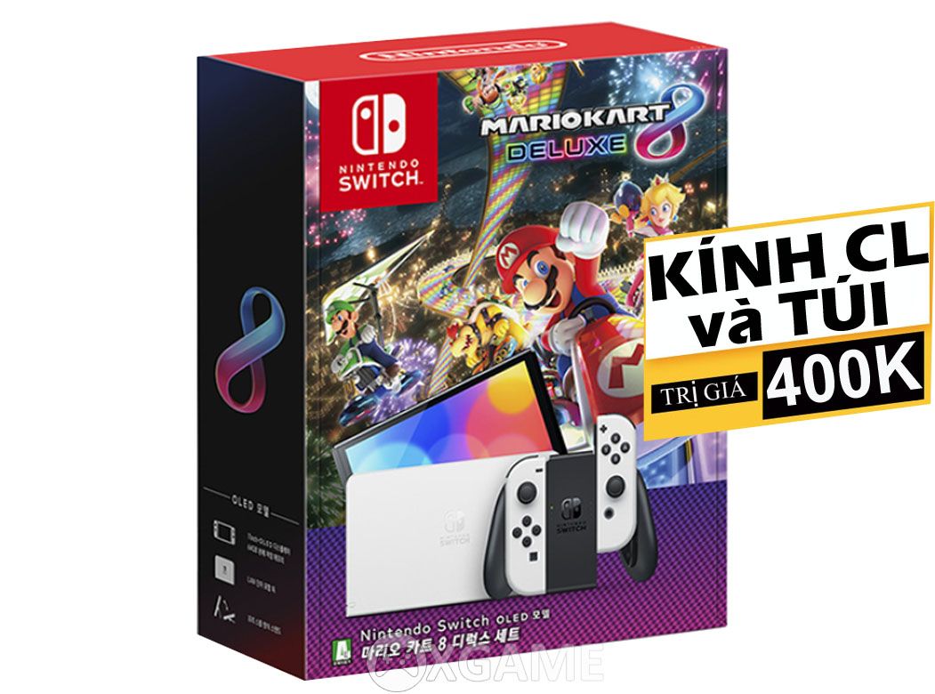 Máy Switch OLED Mario Kart 8 Deluxe Bundle