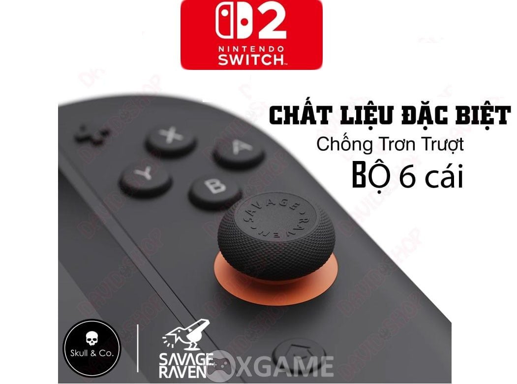 Bộ 6 bọc núm Thumb Grip Set cho Nintendo SWITCH 2