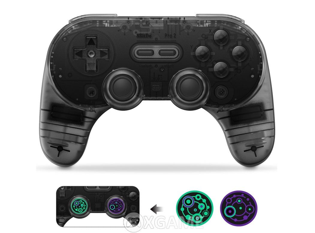 Tay cầm 8Bitdo PRO 2-Clear Black Edition