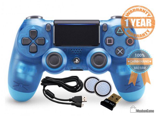 Tay PS4 - DS4 Blue Crystal [Sony VN] COMBO