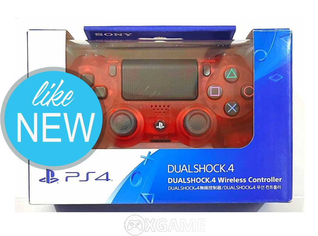 Tay PS4 Dualshock 4 Crystal Red-LikeNew