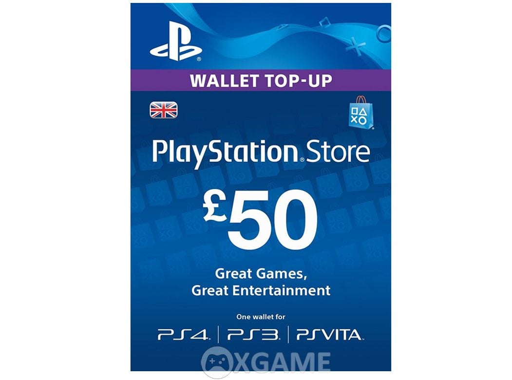 Thẻ PSN 50 GBP - UK