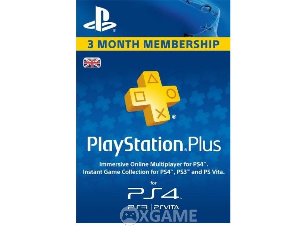 Thẻ PSN PLUS 3 tháng - UK