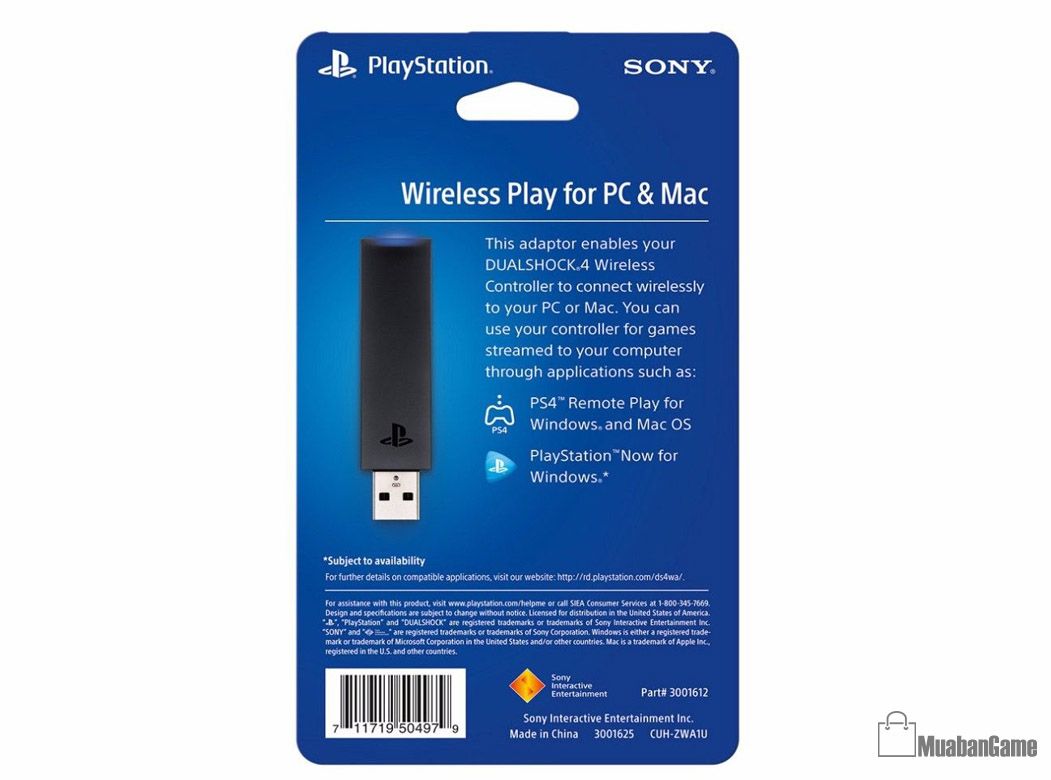 Thiết bị Dualshock 4 USB Wireless Adaptor [sony]