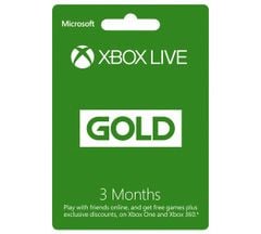Thẻ Xbox Live 3 month Gold Membership Card - US