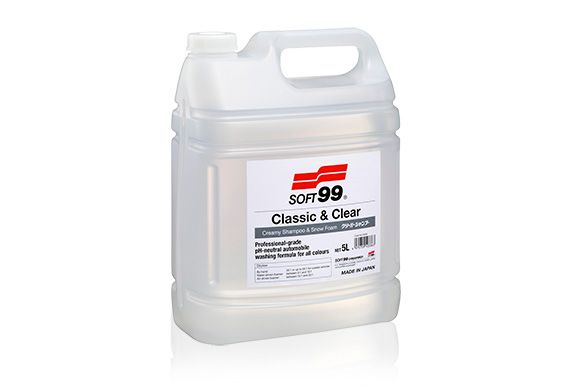  Classic & Clear Creamy Shampoo – Xà phòng Rửa Xe Siêu Bọt, Dịu Nhẹ pH Trung Tính, 5L | 10336 
