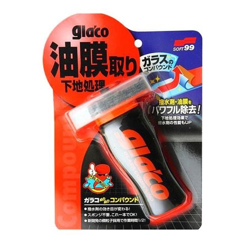 Dung Dịch Tẩy Ố, Tẩy Nano Kính Xe Ôtô Glaco Compound Roll On G-47T Soft99 - Made In Japan