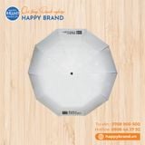 Dù cầm tay gấp 3, tự động 1 chiều, 10 kèo, R55cm, cán nhựa đen - BAY HOTEL