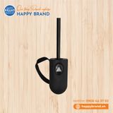 Dù cầm tay gấp 3, tự động 1 chiều, 10 kèo, R55cm, cán nhựa đen - ĐỎ