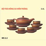 Bộ Trà Hồng Sa Viền Trắng