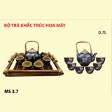 Bộ Trà Khắc Trúc Hoa Mây 0.7L