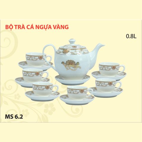 Bộ Trà Cá Ngựa Vàng