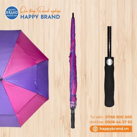 DÙ CẦM TAY POLY 2 TẦNG, R75, CÁN MÚT - MÃ SP: DCT11