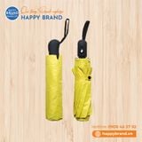 Dù cầm tay gấp 3, tự động 1 chiều, 10 kèo, R55cm, cán nhựa đen - VÀNG