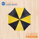 Dù cầm tay sắt, R60cm, cán gỗ thẳng - VÀNG ĐEN